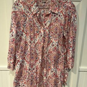 Chico’s Linen Blouse Size 1